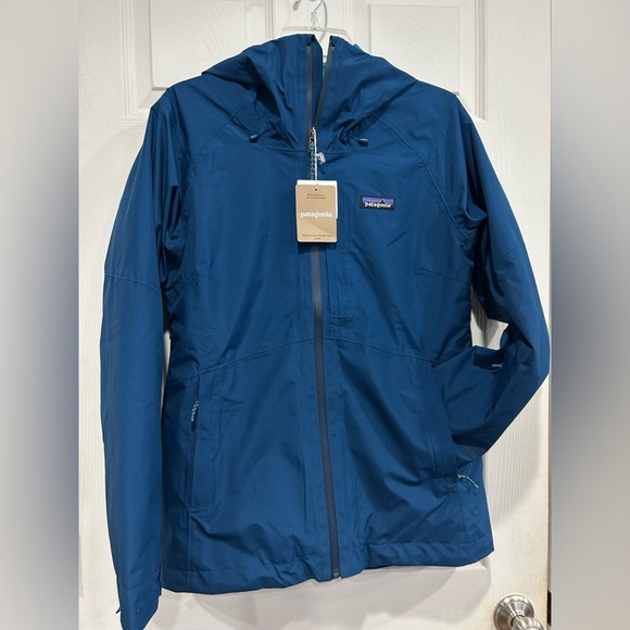 Patagonia Jackets & Blazers - Patagonia Women's L Large 3-in-1 Powder Town Jacket Blue Ski Snowboard NWT